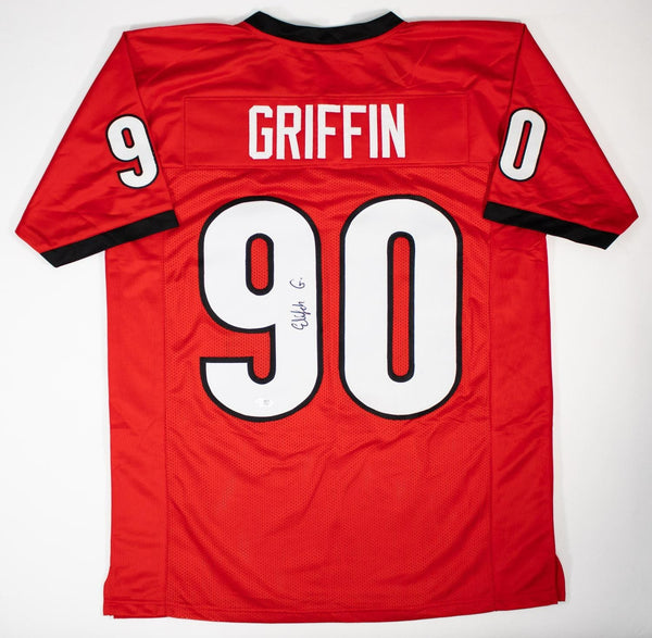 Elijah Griffin Signed Georgia Bulldogs Jersey (JSA) Dawgs 2025 5 Star Recruit DL