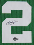 Ray Allen Authentic Signed Green Pro Style Framed Jersey BAS Witnessed