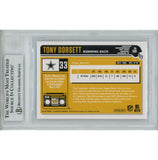 Tony Dorsett Autographed 2018 Classics 120 Slabbed Trading Card Beckett 45901