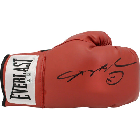 Sugar Ray Leonard Autographed/Signed Red Right Boxing Glove Beckett 44780