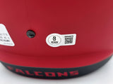MICHAEL VICK AUTOGRAPHED FALCONS RAVE RED FULL SIZE HELMET BECKETT 243611