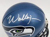 WALTER JONES AUTOGRAPHED SEATTLE SEAHAWKS BLUE MINI HELMET MCS HOLO 203083