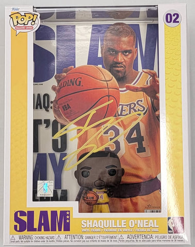 Shaquille O'Neal Signed Los Angeles Lakers Slam Funko Pop PSA/DNA ITP Yellow