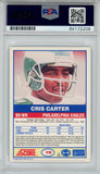 Cris Carter Autographed 1989 Score #72 Rookie Card HOF PSA Slab 43597