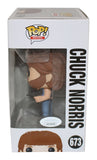 Chuck Norris Autographed/Signed Invasion USA Funko Pop! #673 JSA 39117