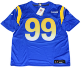 AARON DONALD SIGNED LOS ANGELES RAMS #99 BLUE NIKE LIMITED JERSEY BECKETT