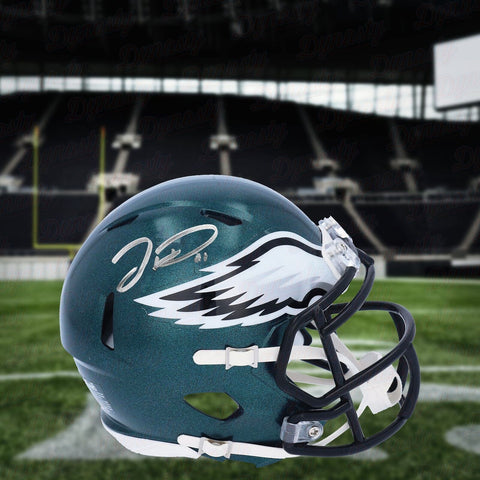 Jordan Davis Philadelphia Eagles Autographed Signed Football Mini-Helmet JSA COA