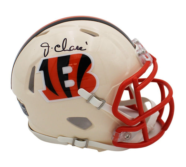 Ja'Marr Chase Signed Cincinnati Bengals Speed Retro NFL Mini Helmet