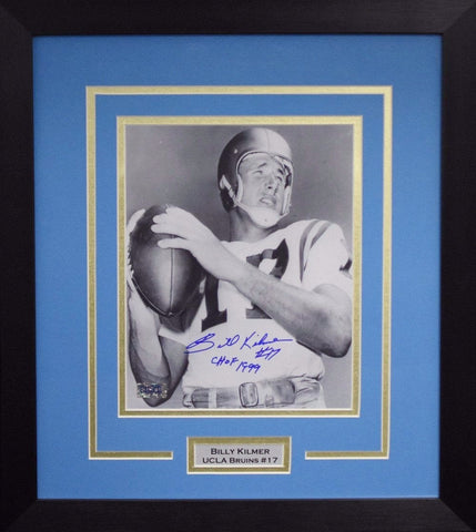 BILLY KILMER AUTOGRAPHED UCLA BRUINS 8x10 FRAMED PHOTO COA