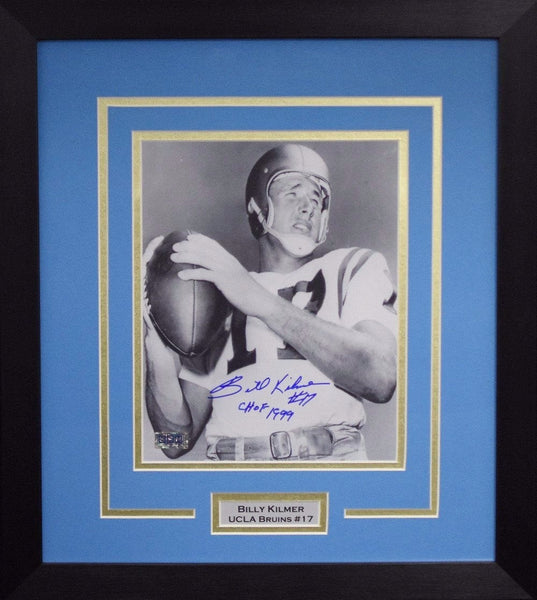 BILLY KILMER AUTOGRAPHED UCLA BRUINS 8x10 FRAMED PHOTO COA