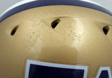 Warren Moon Autographed Gold Authentic Full Size Helmet Washington HOF 06 MCS