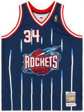 Hakeem Olajuwon Houston Rockets Signed Mitchell & Ness 1996-97 Authentic Jersey