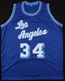 Shaquille O'Neal Signed Los Angeles Lakers Throwback Jersey (JSA COA) 2000 MVP