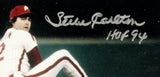 Steve Carlton Signed Phillies 13x15 Custom Framed Photo Display Inscribed HOF 94
