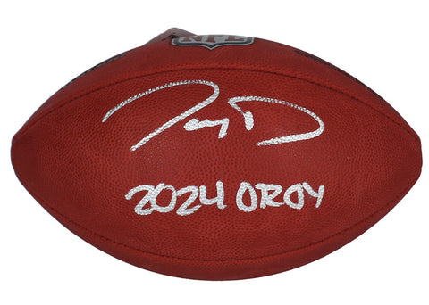 Jayden Daniels Autographed "24 OROY" Commanders Official NFL Football Fanatics