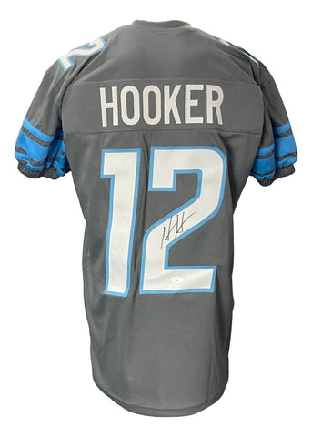 Hendon Hooker Signed Custom Gray Pro-Cut Football Jersey JSA