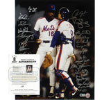 Dwight Gooden, Darryl Stawberry Signed New York Mets Unframed 16x20 Photo - 28 S