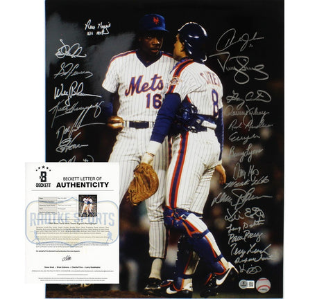 Dwight Gooden, Darryl Stawberry Signed New York Mets Unframed 16x20 Photo - 28 S