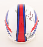 Peerless Price Signed Buffalo Bills Speed Mini Helmet (Beckett) Ex-Tennessee W.R