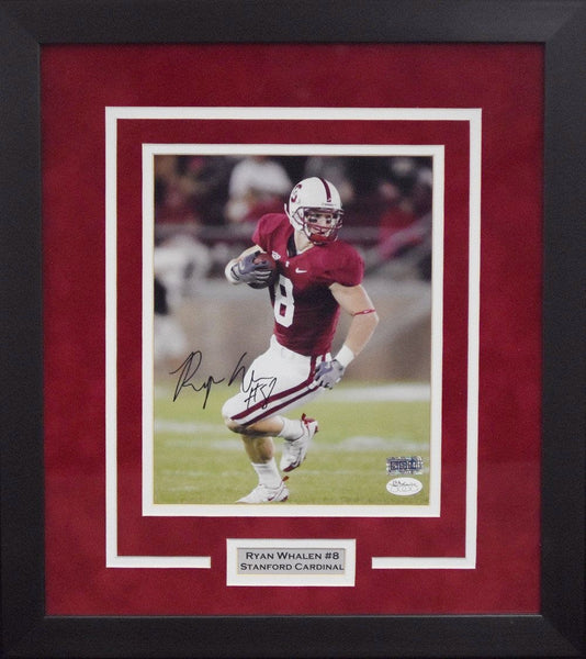 RYAN WHALEN AUTOGRAPHED STANFORD CARDINAL 8x10 FRAMED PHOTO COA
