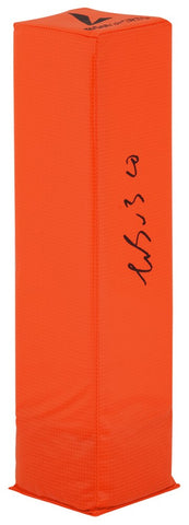 Luther Burden III (BEARS) Signed BSN Orange Football Endzone Pylon -SCHWARTZ COA