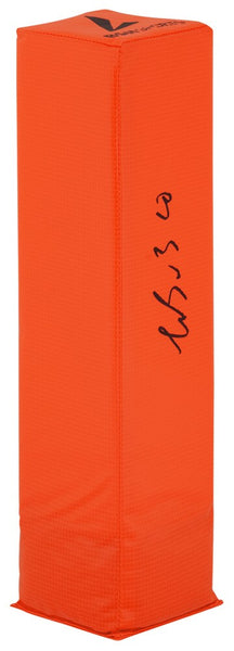 Luther Burden III (BEARS) Signed BSN Orange Football Endzone Pylon -SCHWARTZ COA