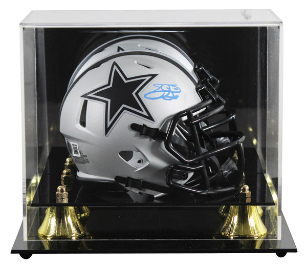 Cowboys Emmitt Smith Authentic Signed Rave Speed Mini Helmet w/ Case BAS Witness