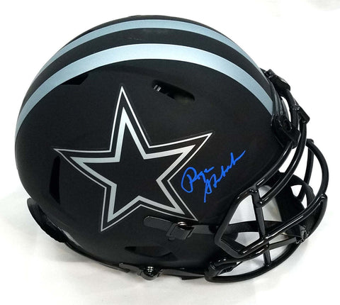 Roger Staubach Signed Dallas Cowboys Authentic Eclipse Helmet Beckett Witnessed