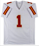 Warren Moon Signed Chiefs Jersey Inscribed HOF 06 (Beckett) Kansas City Q.B 1999