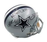 Emmitt Smith, Michael Irvin & Troy Aikman Signed Dallas Cowboys Full Size Helmet