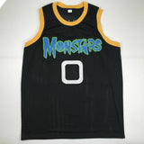Autographed/Signed MUGGSY BOGUES Space Jam Monstars Black Jersey PSA/DNA COA
