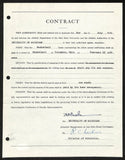 Fritz Crisler HOF Michigan Head Coach Signed/Auto Contract PSA BA199010
