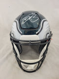 JALEN HURTS & SAQUON BARKLEY SIGNED EAGLES SPEEDFLEX HELMET FANATICS BECKETT