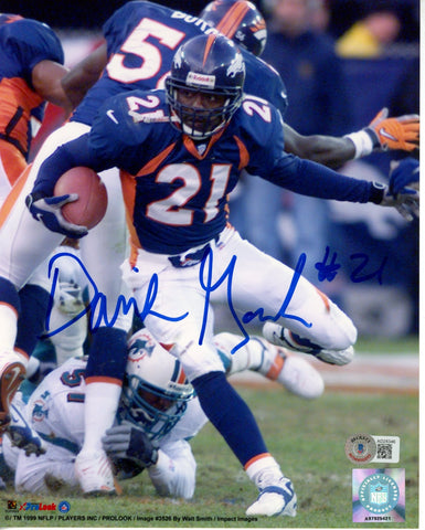 Darrien Gordon Autographed/Signed Denver Broncos 8x10 Photo Beckett 55836