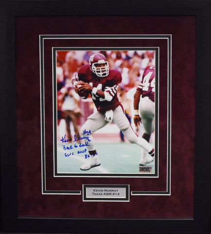 KEVIN MURRAY AUTOGRAPHED TEXAS A&M AGGIES 8x10 FRAMED PHOTO COA
