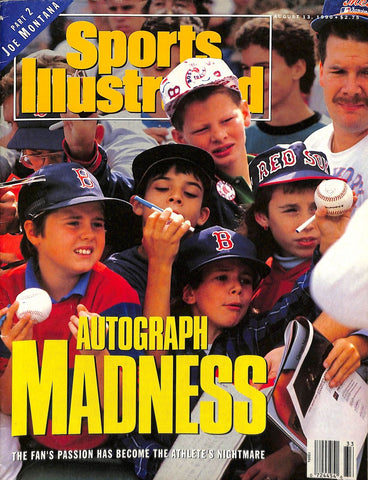 Sports Illustrated Autograph Madness/Joe Montana 8/13/90 NO LABEL 180590