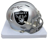 Max Crosby Signed/Auto Mini Football Helmet Oakland Raiders Fanatics 200042