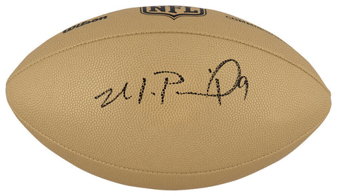 Michael Penix Jr. Signed Wilson Duke Gold NFL Full Size Replica Football -SS COA
