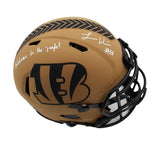 Logan Wilson Signed Cincinnati Bengals Speed Authentic STS 2 Helmet w/Welcome to