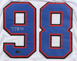 T. J. Sanders Signed Buffalo Bills Jersey (TSE) Ex-South Carolina / Edge Rusher