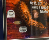 Autographed/Framed Nolan Ryan & 7 NoHitter Catchers Collage Mounted Memories COA