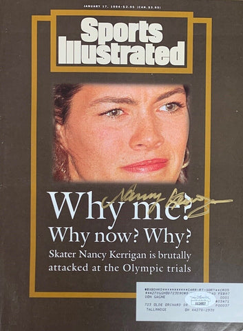 Nancy Kerrigan Autographed Sports Illustrated Signed Magazine Tonya Harding JSA