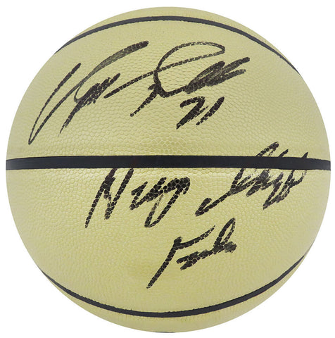 Dominique Wilkins Signed Wilson Gold NBA Basketball w/Highlight Film - (SS COA)