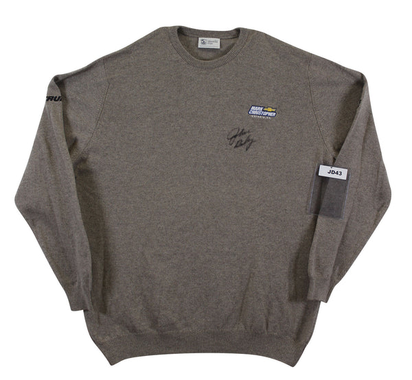 John Daly Signed Match Worn Tan Johnstons of Elgin Cashmere Sweater BAS