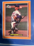 Tom Seaver Autographed Card & Mets Collage -- Framed | JSA COA