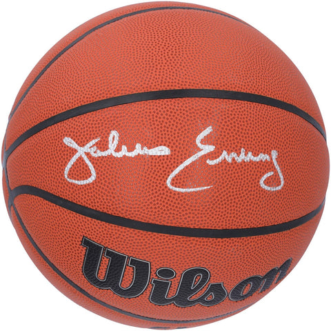 Autographed Julius Erving 76ers Basketball
