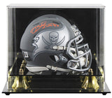 Buccaneers Mike Alstott Signed Slate Speed Mini Helmet W/ Case BAS Witnessed