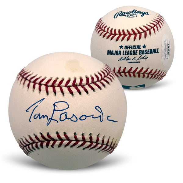 Tommy Lasorda Autographed Los Angeles Dodgers Baseball With Case JSA AK14714