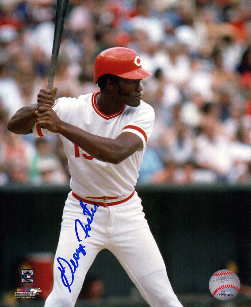 George Foster Reds George Foster Signed Cincinnati Reds Batting Action 8x10 Photo - (SCHW ...