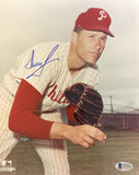 Dallas Green Signed 8x10 Philadelphia Phillies Photo BAS
